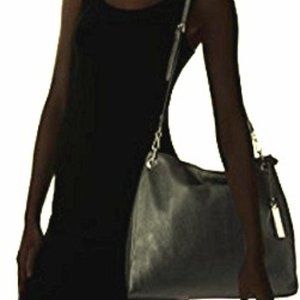 Vince Camuto Axton Leather Black Shoulder Bag